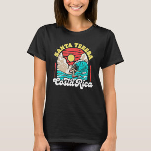 Camiseta Santa Teresa Costa Rica Wave Curl Tube Retro 80s B