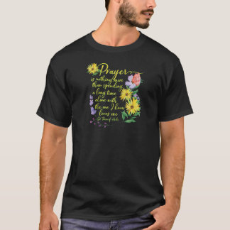 Camiseta Santa Teresa de Ávila cita bella oración católica
