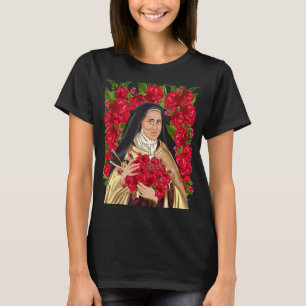 Camiseta Santa Teresa De La Flor De Lisieux Rosa Católico C