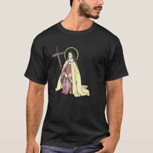 Camiseta Santa Teresa de Lisieux Niños Flor Pequeña Rosa Ca