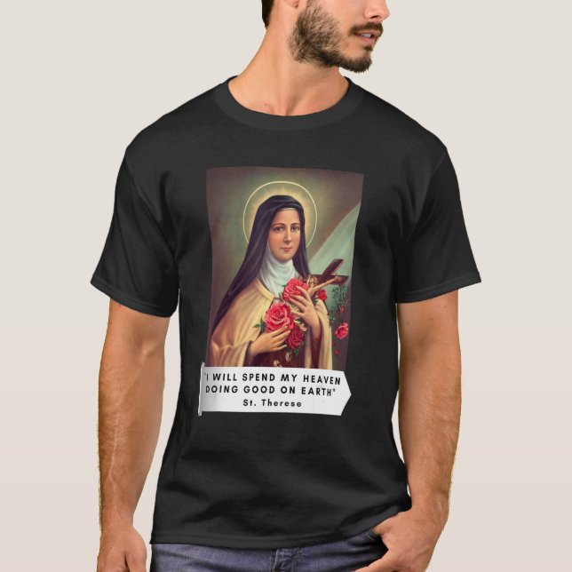 Camiseta Santa Teresa De Lisieux Saint Therese De Niño Jesú (Anverso)