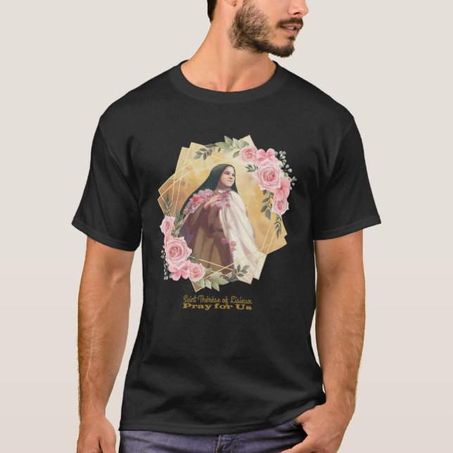 Camiseta Santa Teresa de Lisieux Santa Inspiradora (Anverso)