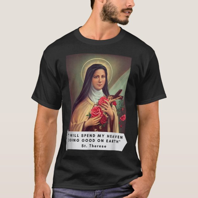 Camiseta Santa Teresa de Lisieux Santa Teresa del Niño Jesú (Anverso)