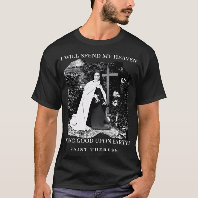 Camiseta Santa Teresa De Lisieux Santo Inspirador (Anverso)