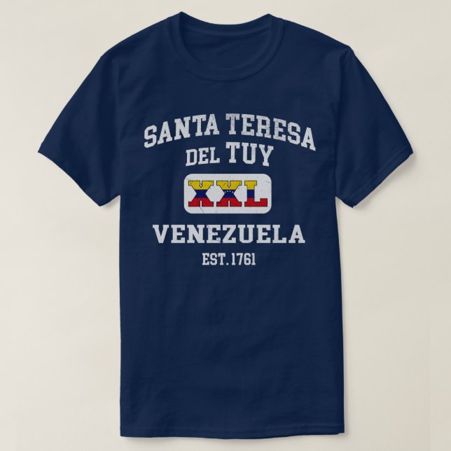 Camiseta Santa Teresa del Tuy Venezuela XXL Diseño atlético (Diseño del anverso)