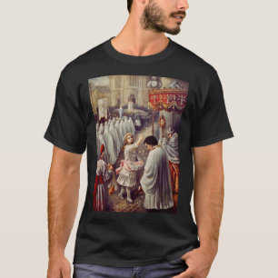 Camiseta Santa Teresita lanzando rosas Corpus Domini Arte f