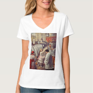 Camiseta Santa Teresita lanzando rosas Corpus Domini Arte f