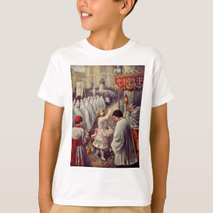 Camiseta Santa Teresita lanzando rosas Corpus Domini Arte F