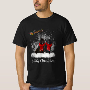 Camiseta Santa Terranova Pareja Feliz Regalo de Perro de Na