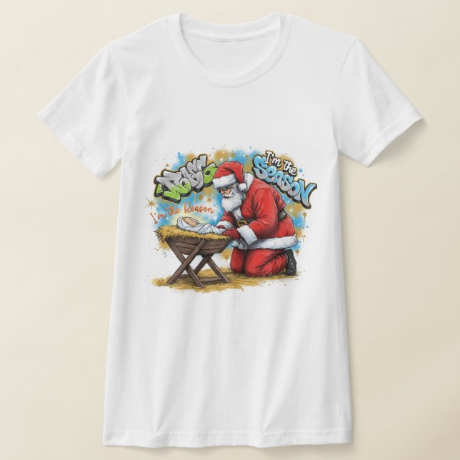 Camiseta Santa & The Manger 3D Graffiti - Urban Streetwear  (Distribución)