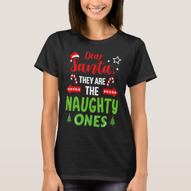 Camiseta Santa They Naughan Familia Primo Hermana Ch (Anverso)