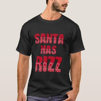 Camiseta Santa tiene Rizz Funny Gen Alpha Navidades de jerg