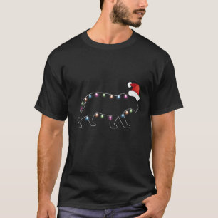 Camiseta Santa Tiger Navidades color led luz Divertidas Nav
