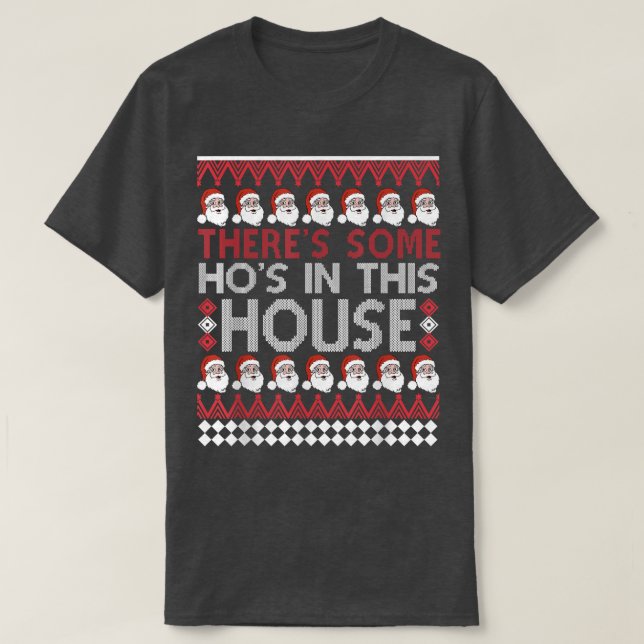 Camiseta Santa Tiro algunos zapatos en esta casa Navidades  (Diseño del anverso)