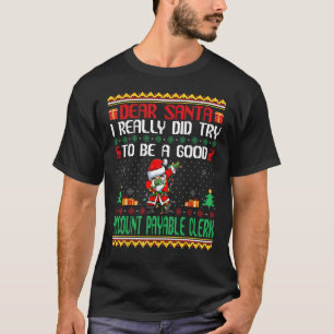 Camiseta Santa trata de ser un buen empleado de cuenta a pa