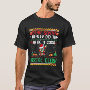 Camiseta Santa trata de ser una graciosa Christma de un bue