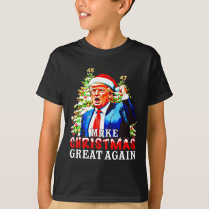 Camiseta Santa Trump 45-47 pijamas de Navidad hacen geniale