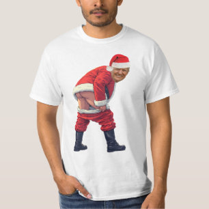 Camiseta Santa Trump Construye El Muro Divertida política