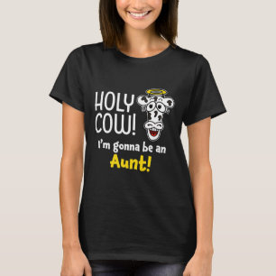 Camiseta Santa Vaca Voy a Ser Tía Embarazo