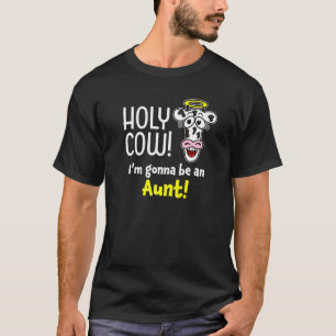Camiseta Santa Vaca Voy a Ser Tía Embarazo