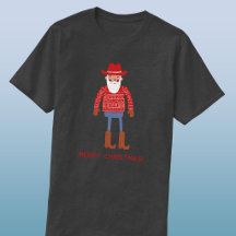 Santa Vaquero Texto Personalizado Navidad