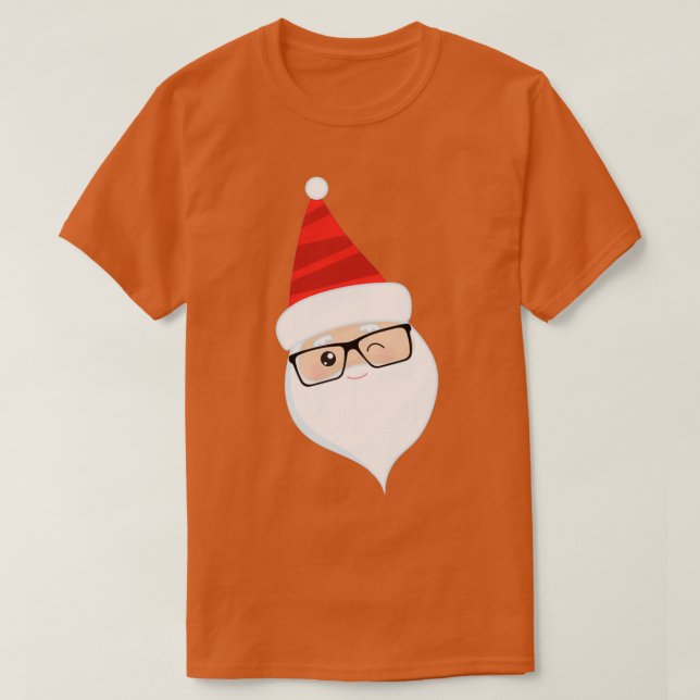 Camiseta Santa Viendo Gafas Wining Santa 1 (Diseño del anverso)