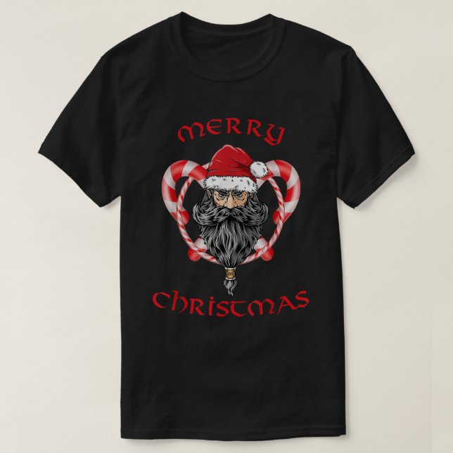 Camiseta Santa Viking Navidades Santa Claus (Diseño del anverso)