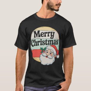 Camiseta Santa Vintage Feliz Navidad Xmas Antiguo con Estil