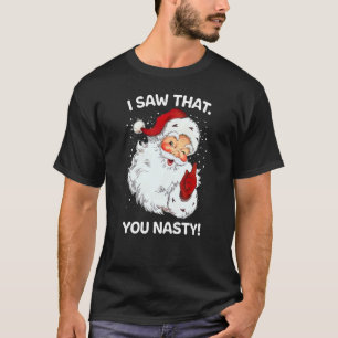Camiseta Santa Vio Que Usted Es Muy Gracioso Dice Retro Chr