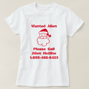 Camiseta Santa Wanted Alien