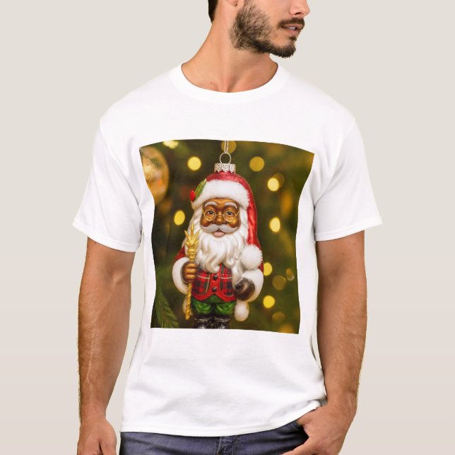 Camiseta Santa with Cookie Holiday Joy (Anverso)