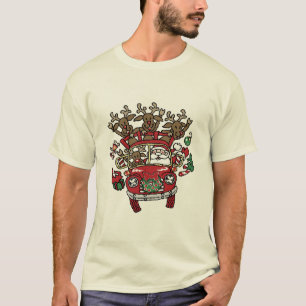 Camiseta Santa Woody y su dibujo animado del navidad del