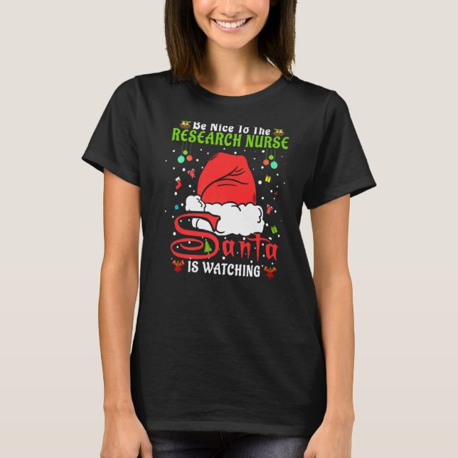 Camiseta Santa Xmas Pajamas Estará Bien Con La Enfermera De (Anverso)