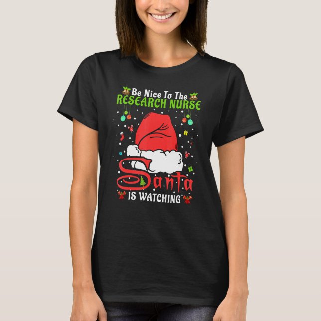 Camiseta Santa Xmas Pajamas Estará Bien Con La Enfermera De (Anverso)