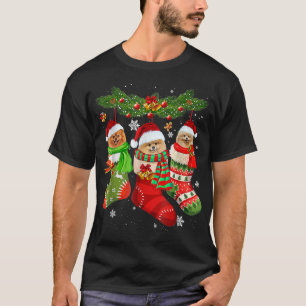 Camiseta Santa Xmas, Tres Pomeranianos Navidades De La Bata