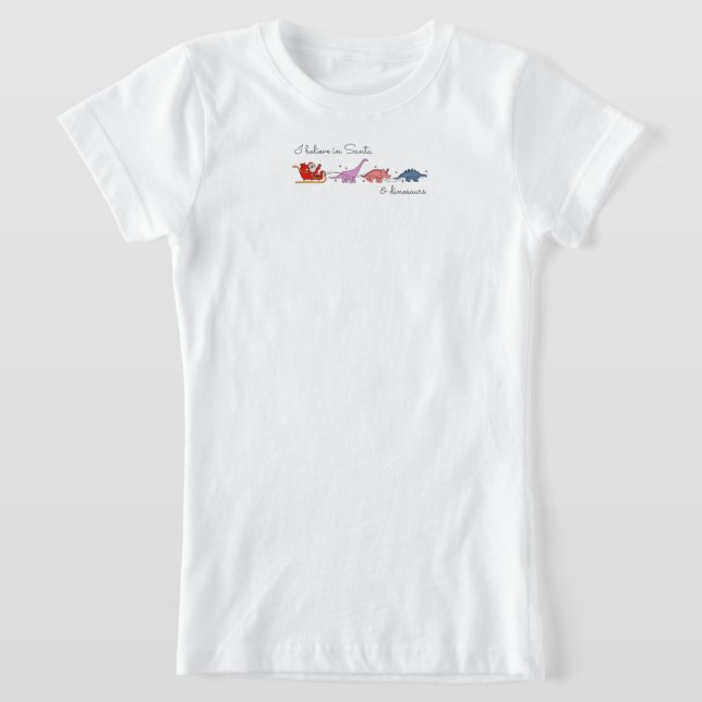 Camiseta "Santa y Dinosaurios Magia" (Distribución)