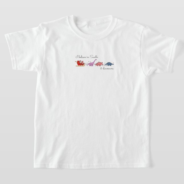 Camiseta "Santa y Dinosaurios Magia" (Distribución)