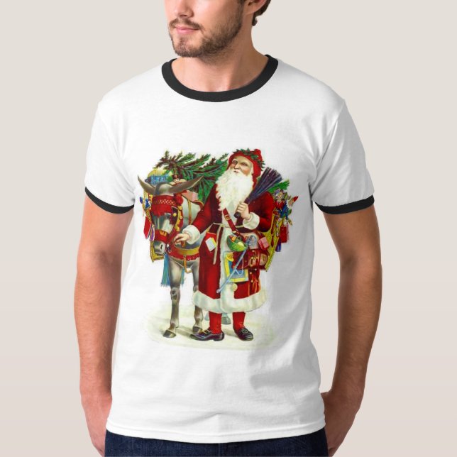 Camiseta Santa y Donkey victorianos (Anverso)