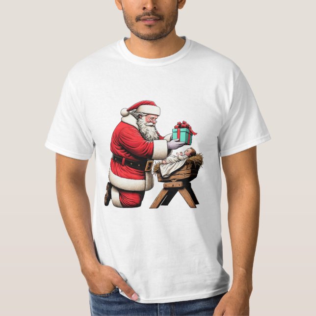 Camiseta Santa y el Niño Jesús (Anverso)