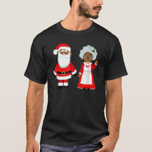 Camiseta Santa y Navidades étnicos afroamericanos