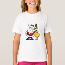 Camiseta Santa y Reindeer