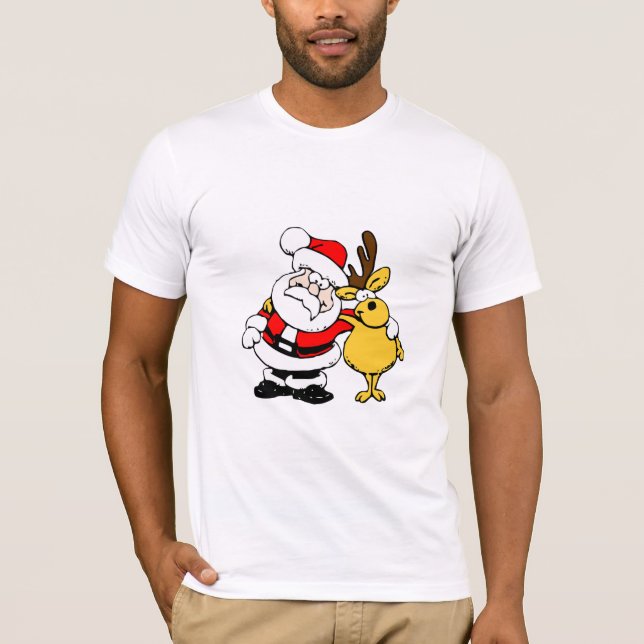 Camiseta Santa y Reindeer (Anverso)