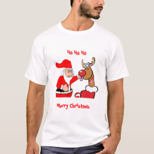 Camiseta Santa y Rudolph