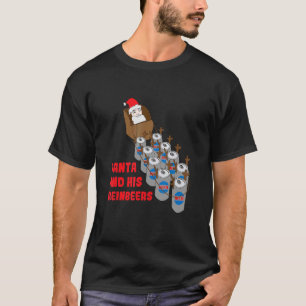 Camiseta Santa y su Beer Beer Drinker