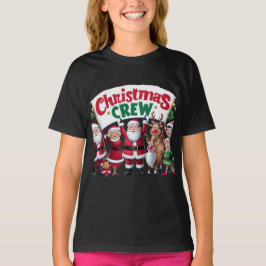 Camiseta Santa y sus amigos: Alegres Navidades crean arte
