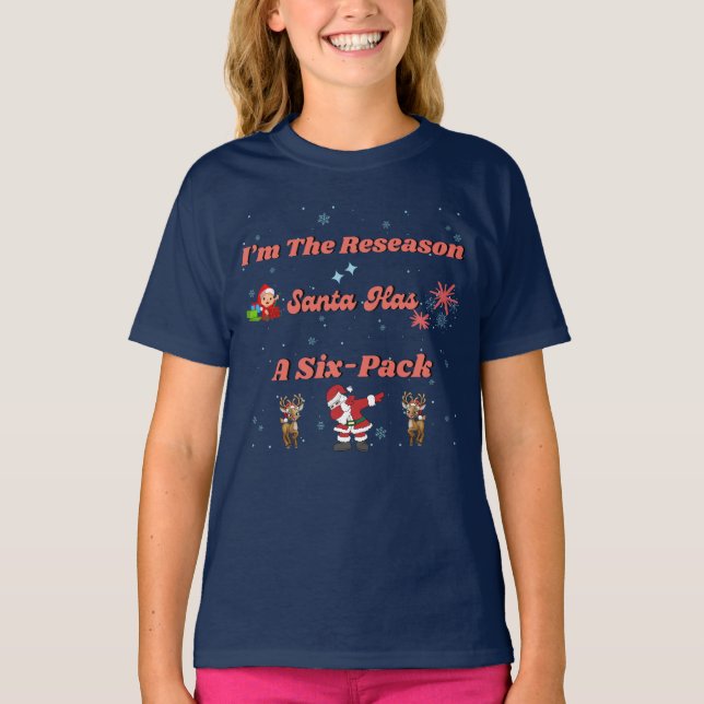 Camiseta Santa y sus amigos de seis paquetes (Anverso)