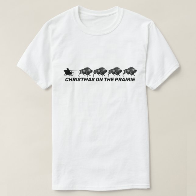 Camiseta Santa'a Sleigh con Bison (Diseño del anverso)