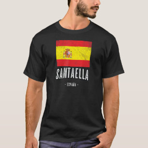 Camiseta Santaella España ES Bandera Ciudad Ropa
