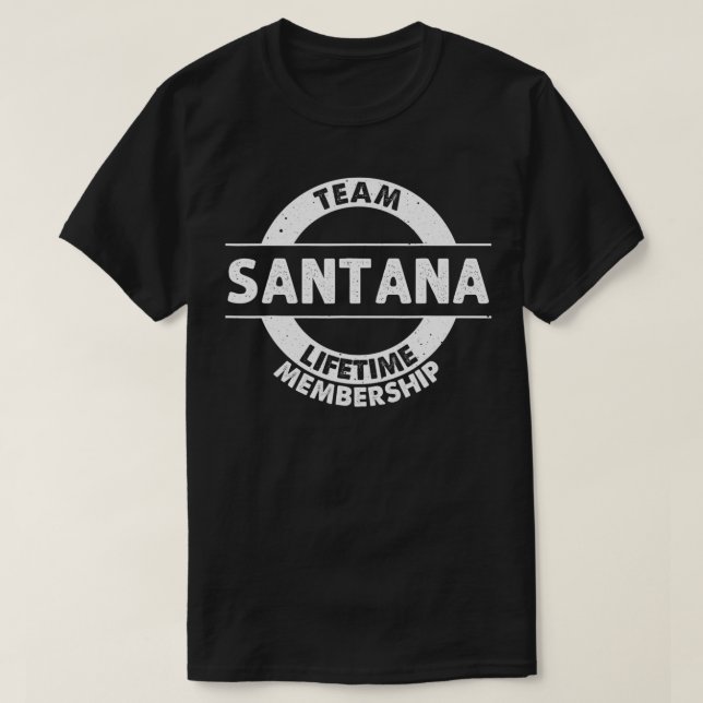 Camiseta SANTANA Gift Funny Surname Family Tree Birday Re (Diseño del anverso)