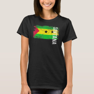 Camiseta Santana So Tom Y Bandera De La Receta Para Hombres